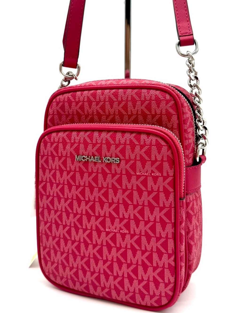 Michael Kors Medium NS Chain Xbody Bag Dark Raspberry